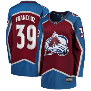 Women’s Colorado Avalanche Pavel Francouz Fanatics Branded Burgundy Home Breakaway Player Jersey