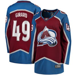 Women’s Colorado Avalanche Samuel Girard Fanatics Branded Burgundy Home Breakaway Player Jersey