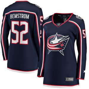 Women’s Columbus Blue Jackets Emil Bemstrom Fanatics Branded Navy Home Breakaway Player Jersey