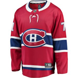 Men’s Montreal Canadiens Jake Evans Fanatics Branded Red Home Breakaway Player Jersey