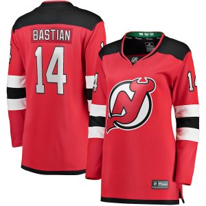 Women’s New Jersey Devils Nathan Bastian Fanatics Branded Red Home Team Breakaway Player Jersey