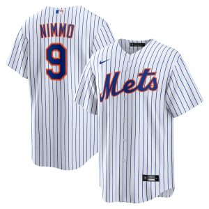 Men’s New York Mets Brandon Nimmo Nike White Home Official Replica Player Jersey