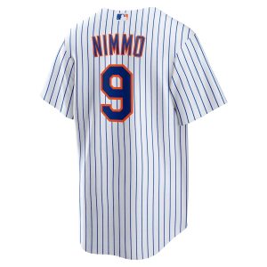 Men’s New York Mets Brandon Nimmo Nike White Home Official Replica Player Jersey