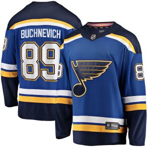 Men’s St. Louis Blues Pavel Buchnevich Fanatics Branded Blue Home Breakaway Player Jersey