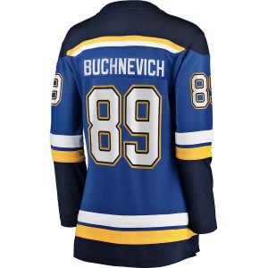 Women’s St. Louis Blues Pavel Buchnevich Fanatics Branded Blue Home Breakaway Player Jersey