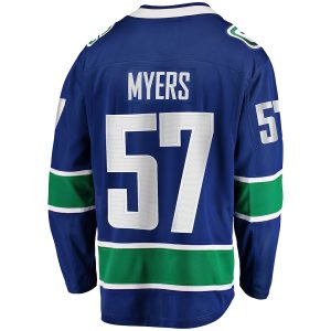 Men’s Vancouver Canucks Tyler Myers Fanatics Branded Blue Home Breakaway Player Jersey