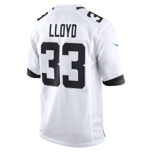 Men’s Jacksonville Jaguars Devin Lloyd Nike White Away Game Player Jersey