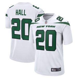 Men’s New York Jets Breece Hall Nike White Away Game Player Jersey