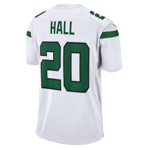 Men’s New York Jets Breece Hall Nike White Away Game Player Jersey