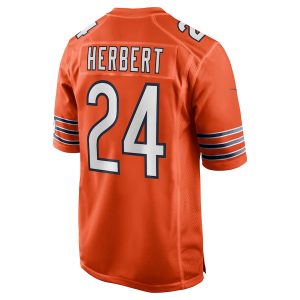 Men’s Chicago Bears Khalil Herbert Nike Orange Alternate Game Player Jersey