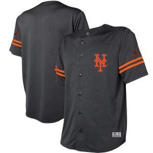 Men’s New York Mets Stitches Black Team Fashion Jersey