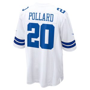 Men’s Dallas Cowboys Tony Pollard Nike White Game Player Jersey