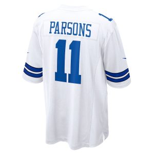 Men’s Dallas Cowboys Micah Parsons Nike White Game Player Jersey