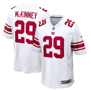 Men’s New York Giants Xavier McKinney Nike White Away Game Player Jersey