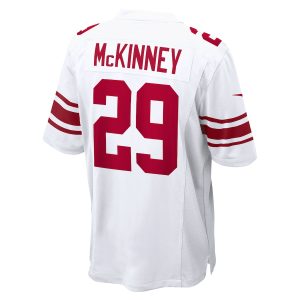 Men’s New York Giants Xavier McKinney Nike White Away Game Player Jersey