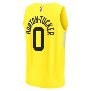 Men’s Utah Jazz Talen Horton-Tucker Fanatics Branded Yellow Fast Break Replica Player Jersey – Icon Edition