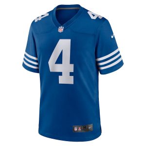 Men’s Indianapolis Colts Sam Ehlinger Nike Blue Game Player Jersey