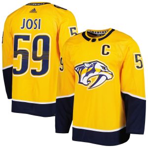 Men’s Nashville Predators Roman Josi adidas Gold Primegreen Authentic Player Jersey