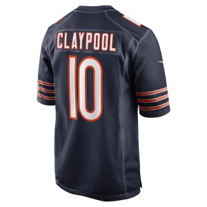 Men’s Chicago Bears Chase Claypool Nike Navy Game Player Jersey