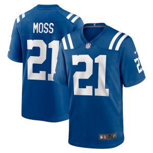 Men’s Indianapolis Colts Zack Moss Nike Royal Game Player Jersey
