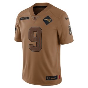 Men’s New England Patriots Matthew Judon Nike Brown 2023 Salute To Service Limited Jersey