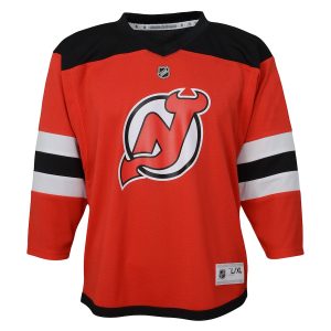 Preschool New Jersey Devils Jack Hughes Red Home Replica Player Jersey