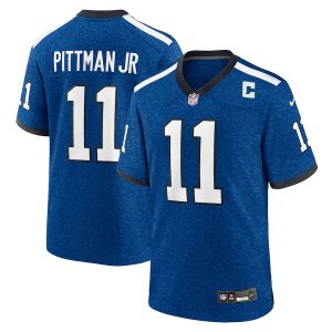 Men’s Indianapolis Colts Michael Pittman Jr. Nike Royal Indiana Nights Alternate Game Jersey