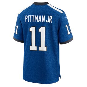 Men’s Indianapolis Colts Michael Pittman Jr. Nike Royal Indiana Nights Alternate Game Jersey