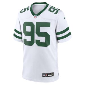 Men’s New York Jets Quinnen Williams Nike White Legacy Player Game Jersey