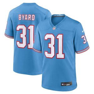 Men’s Tennessee Titans Kevin Byard Nike Light Blue Oilers Throwback Alternate Game Player Jersey