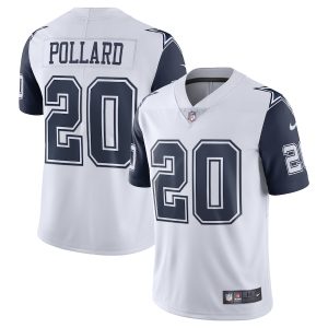 Men’s Dallas Cowboys Tony Pollard Nike White Vapor Limited Jersey