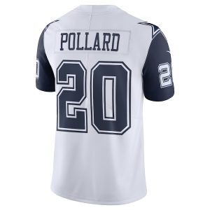 Men’s Dallas Cowboys Tony Pollard Nike White Vapor Limited Jersey