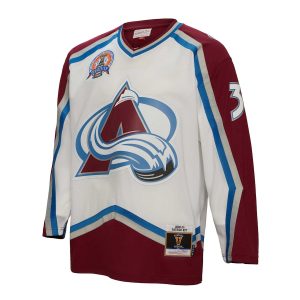 Men’s Colorado Avalanche Patrick Roy Mitchell & Ness White 2000/01 Blue Line Player Jersey