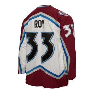 Men’s Colorado Avalanche Patrick Roy Mitchell & Ness White 2000/01 Blue Line Player Jersey