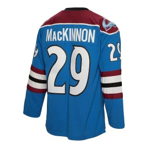 Men’s Colorado Avalanche Nathan MacKinnon Mitchell & Ness Blue 2013/14 Blue Line Player Jersey