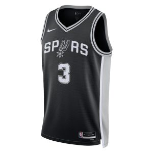 Unisex San Antonio Spurs Keldon Johnson Nike Black Swingman Jersey – Icon Edition