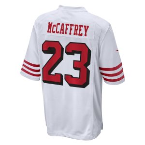 Men’s San Francisco 49ers Christian McCaffrey Nike White Game Jersey