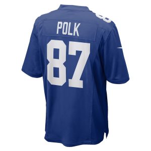 Men’s New York Giants Makai Polk Nike Royal Home Game Player Jersey