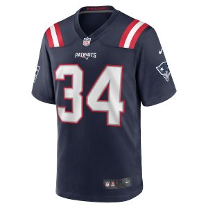 Men’s New England Patriots Quandre Mosely Nike Navy Home Game Player Jersey