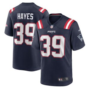 Men’s New England Patriots Tae Hayes Nike Navy Home Game Player Jersey
