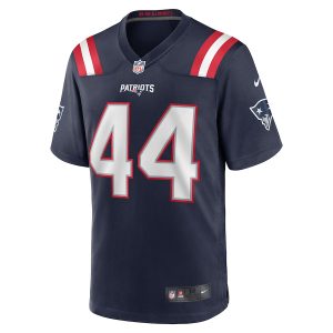 Men’s New England Patriots Raleigh Webb Nike Navy Home Game Player Jersey