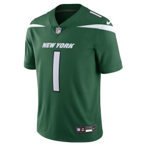 Men’s New York Jets Ahmad Sauce Gardner Nike Gotham Green Vapor Untouchable Limited Jersey