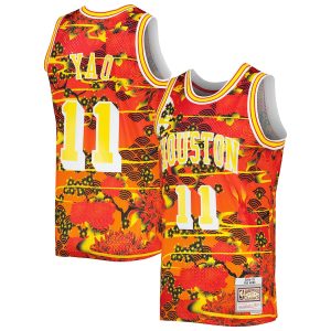 Men’s Houston Rockets Yao Ming Mitchell & Ness Red 2004/05 Hardwood Classics Lunar New Year Swingman Jersey