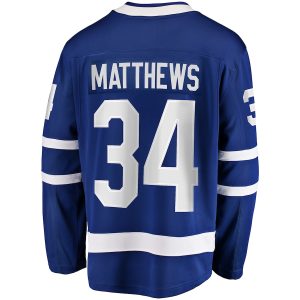 Men’s Toronto Maple Leafs Auston Matthews Fanatics Branded Blue Home Breakaway Jersey