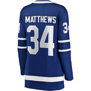 Women’s Toronto Maple Leafs Auston Matthews Fanatics Branded Blue Home Breakaway Jersey