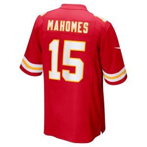 Men’s Kansas City Chiefs Patrick Mahomes Nike Red Super Bowl LVII (2022 Season) Patch Game Jersey