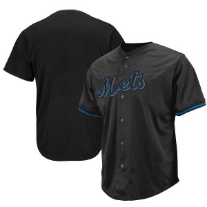 Men’s New York Mets Black Big & Tall Pop Fashion Jersey