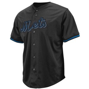 Men’s New York Mets Black Big & Tall Pop Fashion Jersey