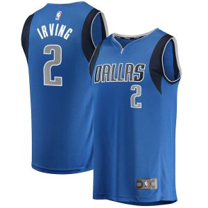 Men’s Dallas Mavericks Kyrie Irving Fanatics Branded Blue Fast Break Replica Jersey – Icon Edition