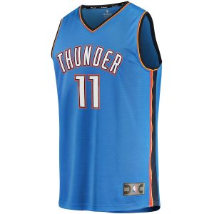 Men’s Oklahoma City Thunder Isaiah Joe Fanatics Branded Blue Fast Break Player Jersey – Icon Edition